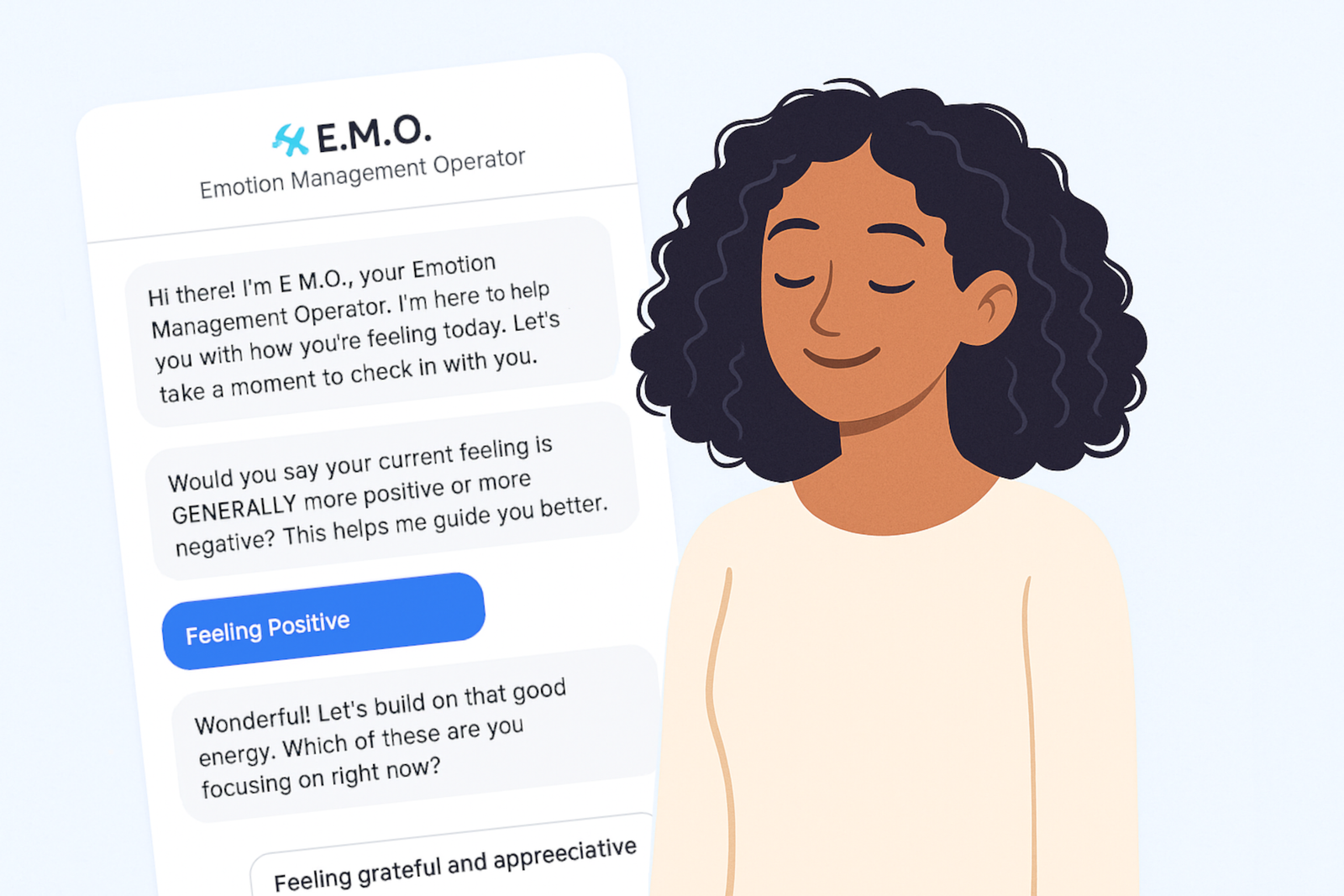 E.M.O. Chat Illustration