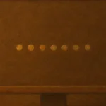 Renaissance-style depiction of a minimal boot screen motif with soft progress dots, evoking a system re-syncing after rest.