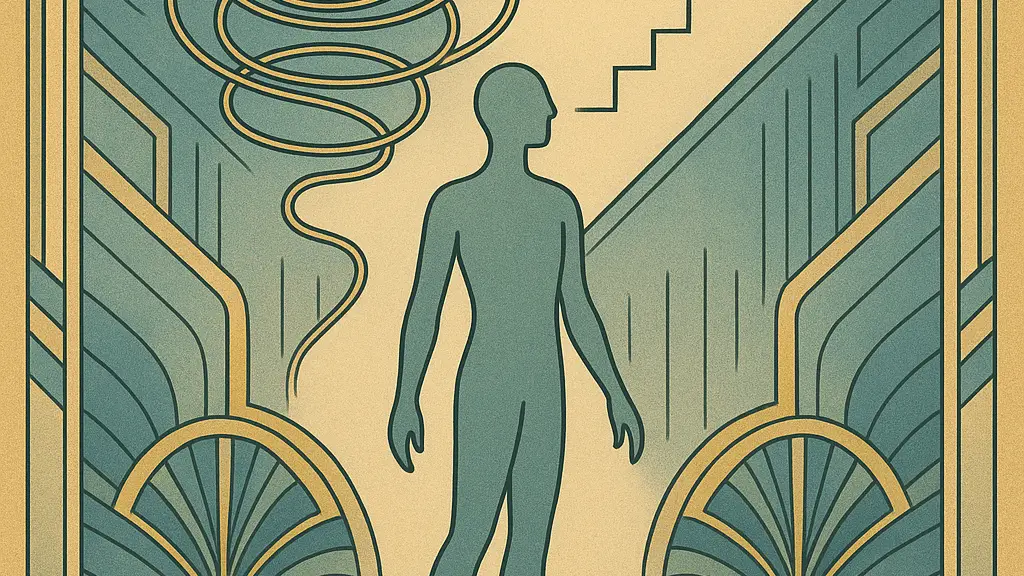 A single path reappears inside a field of pressure.